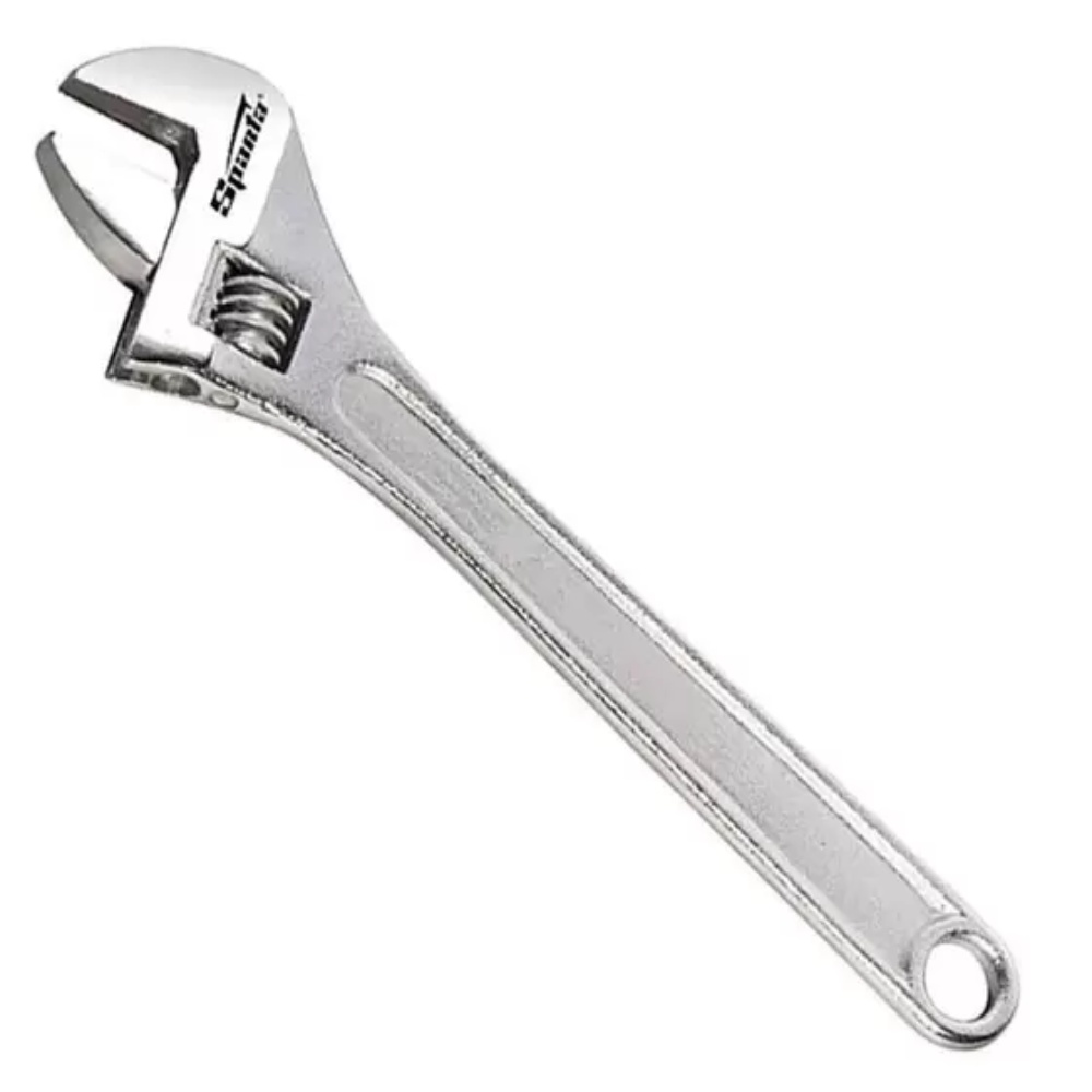 CHAVE INGLESA AJUSTÁVEL 10 POL. CROMADA BOCA 27MM COMPRIMENTO 250MM SPARTA 1553055