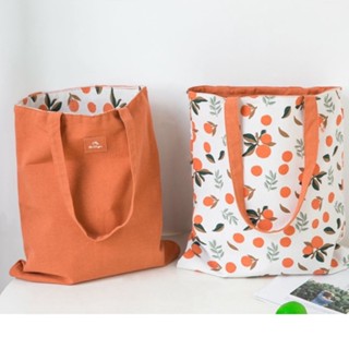 Ecobag Algodão Lona Dupla Face Bolsa Feminina De Ombro Tecido Lançamento