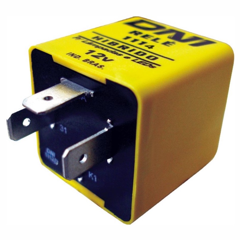 Relé De Pisca Híbrido 3 Terminais 12v - Dni1114 em Oferta na Shopee