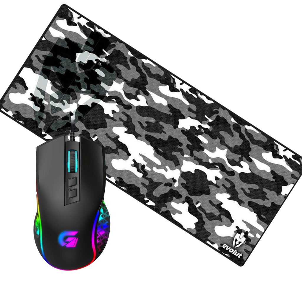Mouse Gamer  Vickers New Edition Rgb 8000 Dpi Led Rgb + Mouse Pad Gamer 70cm X 30cm