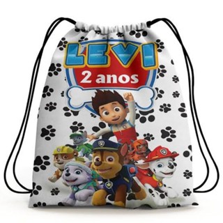 30 MOCHILINHAS / SACOLINHAS PERSONALIZADAS 20x30 Todos os Temas Menino e Menina Festa Infantil em Oferta na Shopee