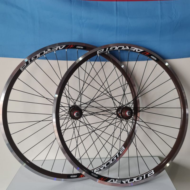 Par de Rodas Aero Aro 26 Cubos de Rolamento