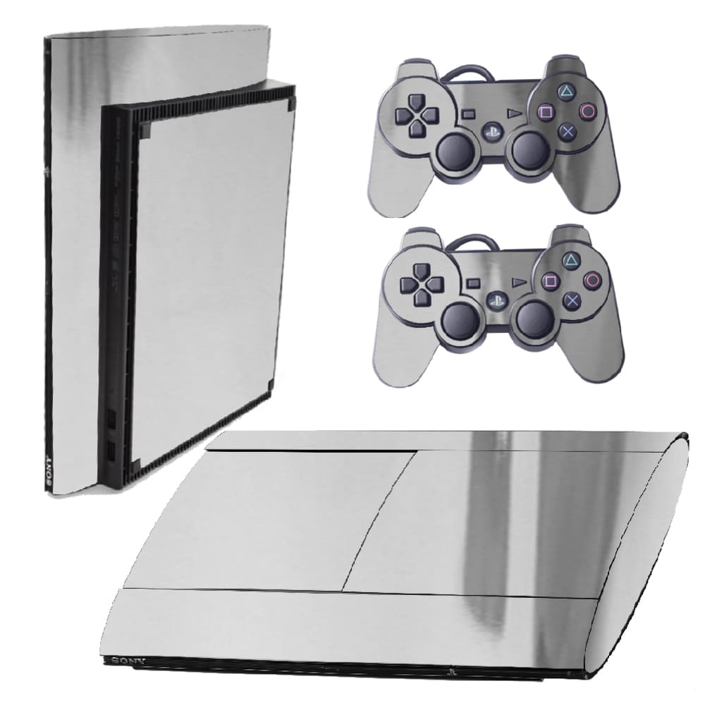 Skin PS3 Super Slim Playstation Adesivo Pelicula Protetora Cromo