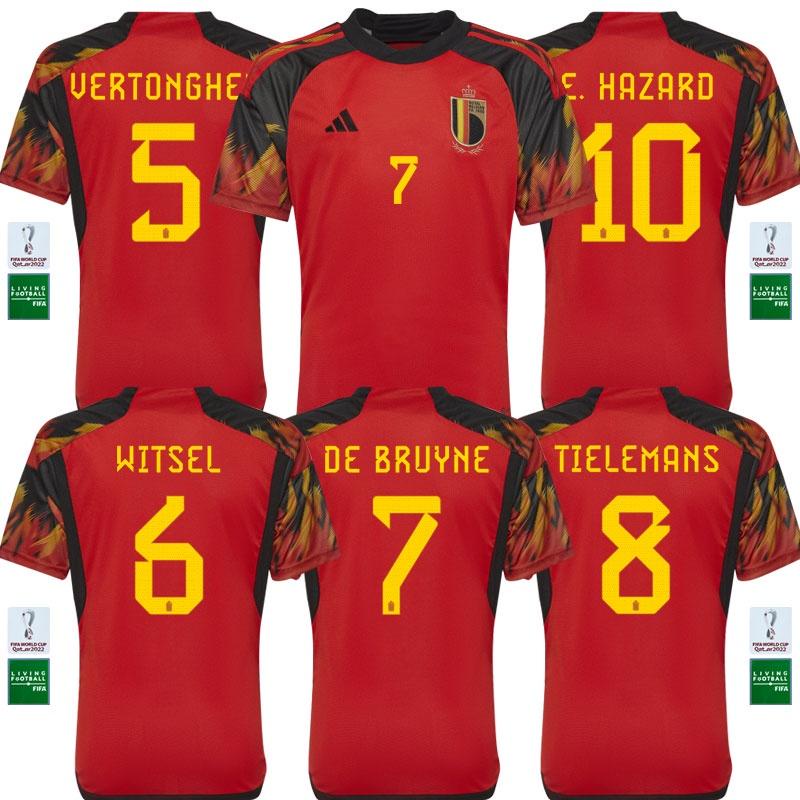 Bélgica Jersey 22/23-Fan Edição Casa Futebol Masculino 2022 Camisa s-4XL * Estoque Pronto