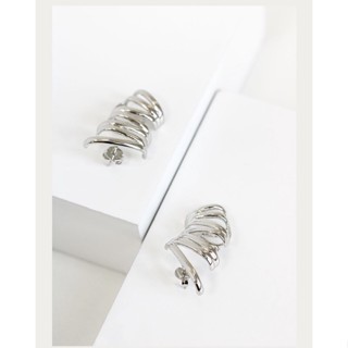 Brinco Earcuff zig zag prata