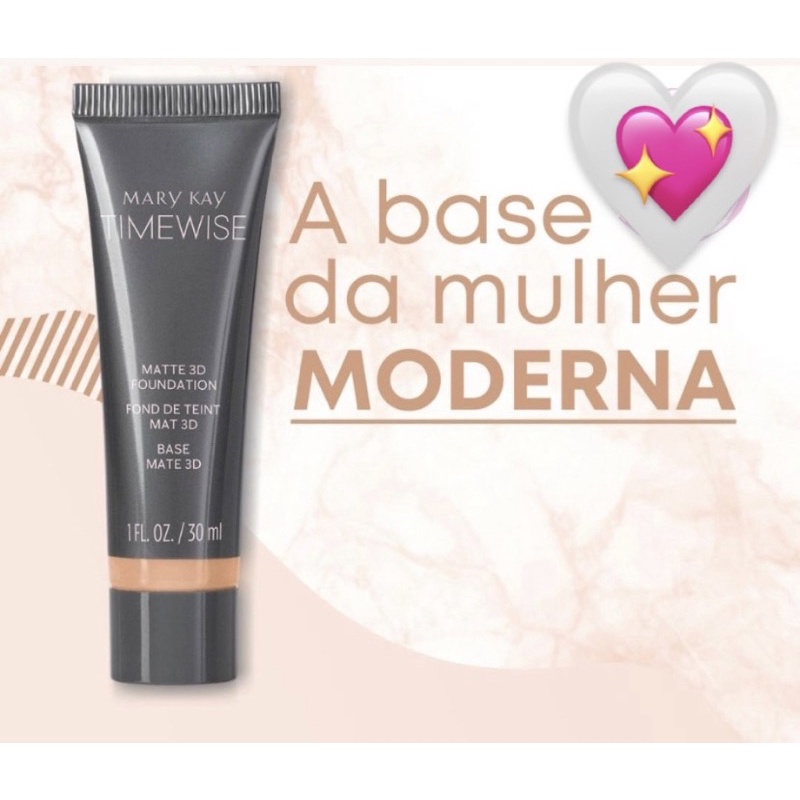 Base Facial Líquida Timewise 3d Matte Mary Kay - Escorrega O Preço