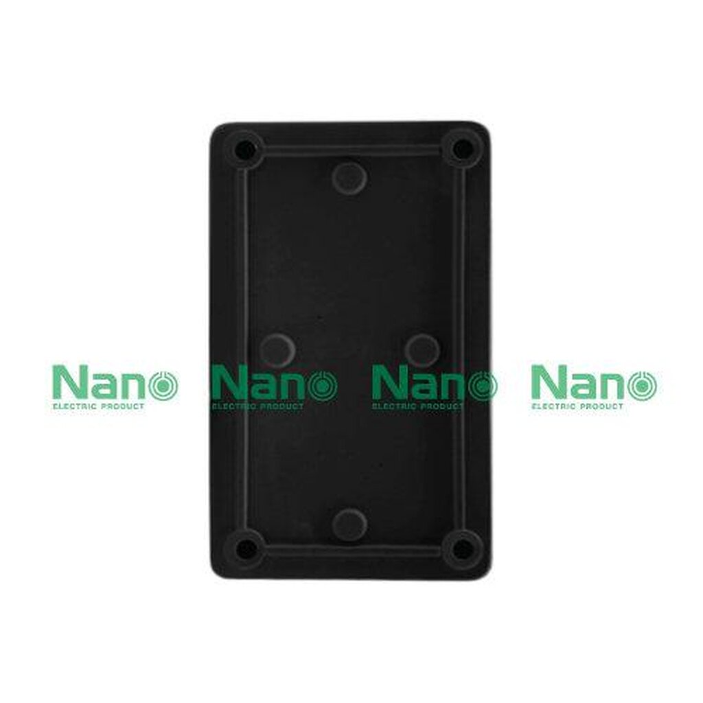 รูปสินค้า NANO Electric® NANO-201CB กล่องกันน้ำพลาสติก ฝาใส ขนาด W74.80xH125xD48.50 mm (JUNCTION BOX IP65) สีดำ