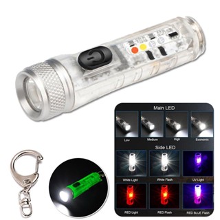 Goojodoq Mini TYPE-C Lanterna Multifuncional Chaveiro Carregamento Rápido IP66 À Prova D