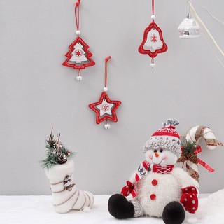 Árvore de natal pingente de madeira criativo natal pintado sinal de madeira ornamentos armário portas janela Tag present