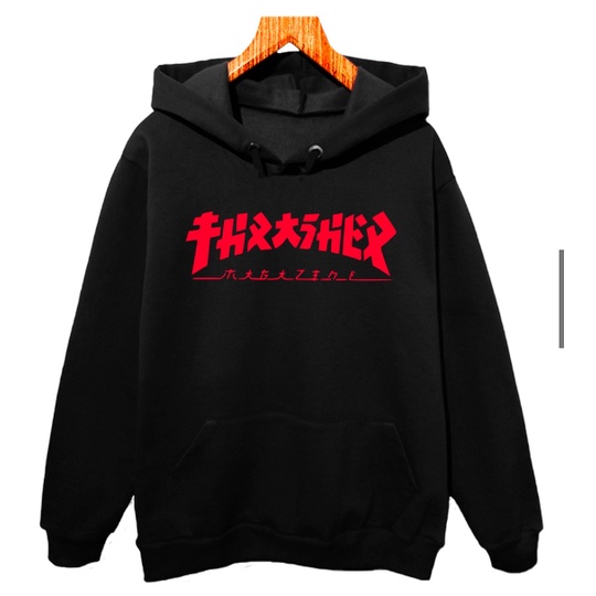 Blusa Casaco Moletom Thrasher Godzilla Skate agasalho capote streetwear moda estiloso frio inverno