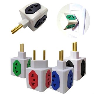 Adaptador de Tomada Benjamim Cubo 3d C/4 Saídas 10A 110/220V