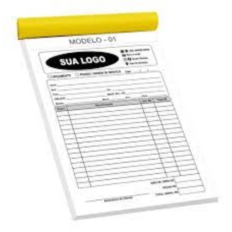 Talão/Bloco Personalizados 50x2 vias (Qualquer modelo) / 1 Unidades