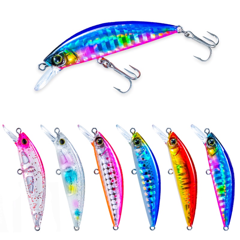 isca artificial Submerso Micro Minnow 5cm 6g pescaria isca de pesca garateia iscas artificiais para tucunaré garateia