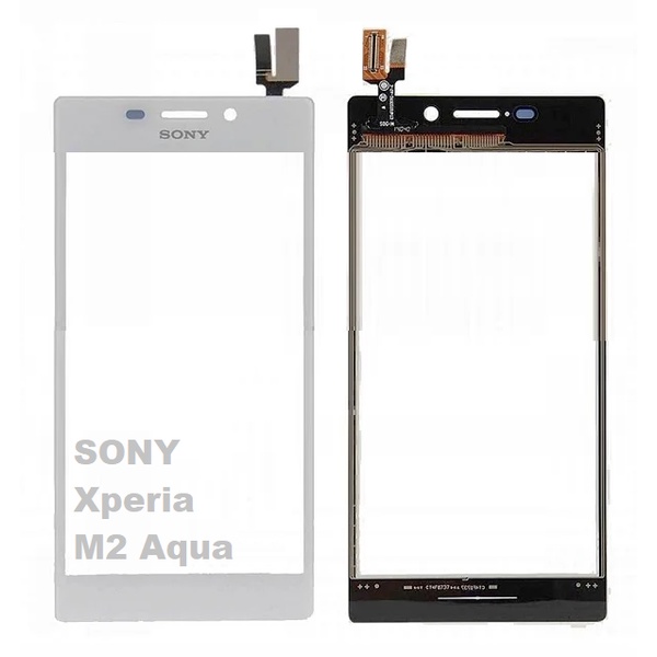 Tela Vidro Touch Para SONY Xperia M2 Aqua D2304 / D2305 / D2306 Branco