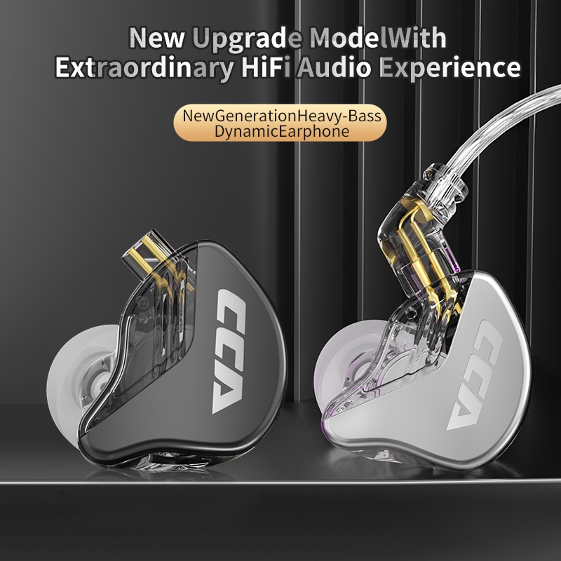 CCA CRA Pendurado No Ouvido Com Fio HiFi Headset Monitor Fones De Cancelamento De Ruído Sport Gamer De Alta Qualidade Co