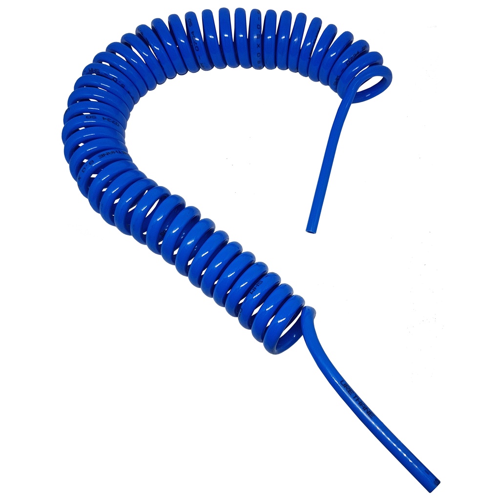 Mangueira Tubo Espiral Pu 8mm X 5 Mts Ar Comprimido Limpeza