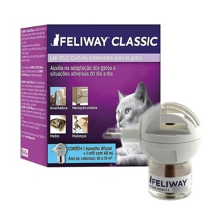 Feliway Classic Difusor Elétrico E Refil Para Gatos 48ML em Oferta na Shopee