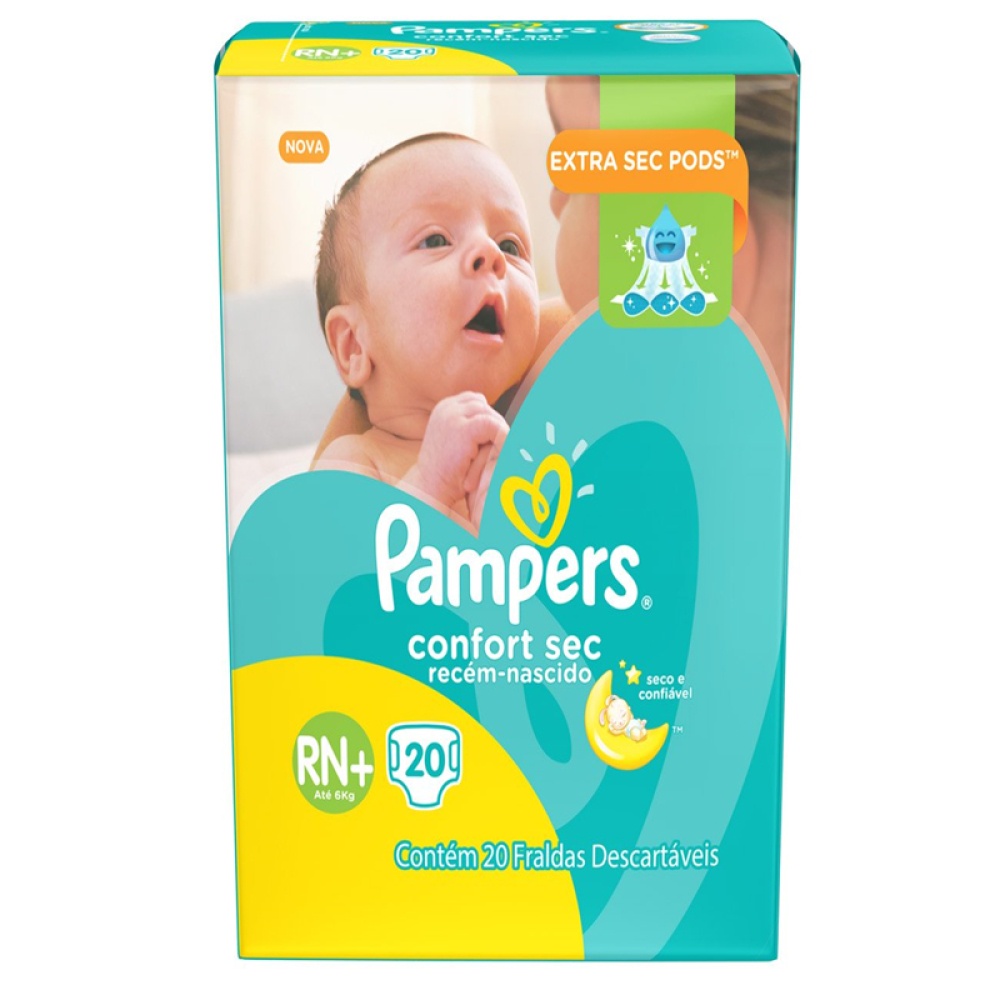 Fralda Pampers Premium Care Rn Pacote Com 20 Unidades Shopee Brasil