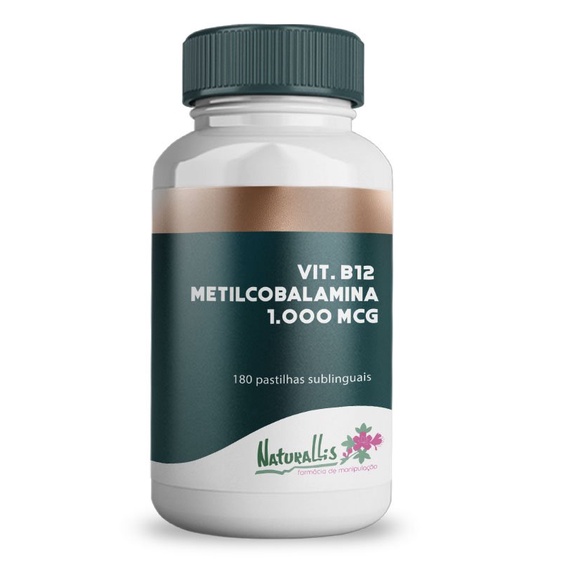 Vitamina B12 Sublingual 1000 Mcg 180 pastilhas Shopee Brasil