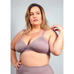 Sutiã Triângulo Duloren Sem Bojo Elegance BERINJELA Plus Size