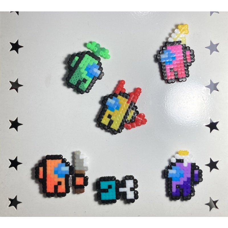 Imã Among Us - (Perler Beads/Hanna Beads/ Pixel Art)