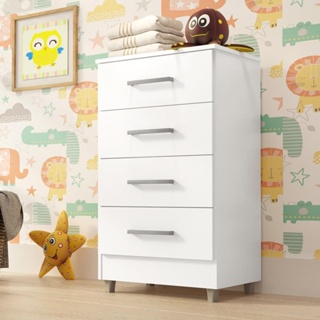 Comoda Infantil Flavia 4 Gavetas em Oferta na Shopee