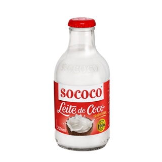 Leite De Coco Tradicional Vidro - Sococo 200ml em Oferta na Shopee