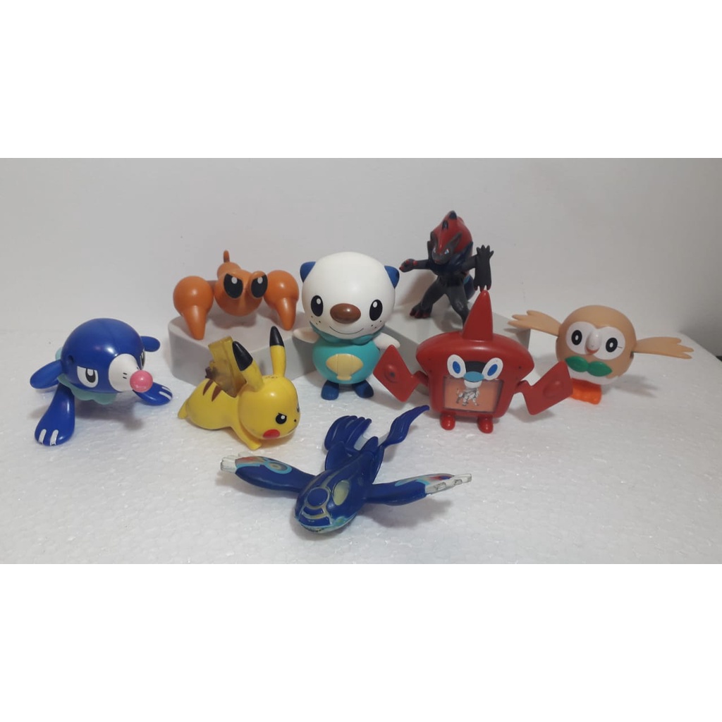 Coleção Brinquedos Pokemon Mc Donalds Pikachu Rotom Lendarios