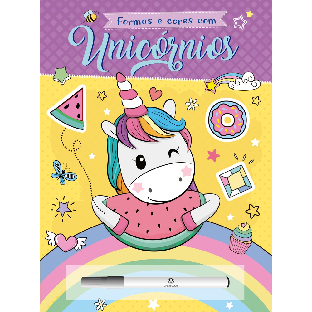 Livro - Formas e cores com unicórnios
