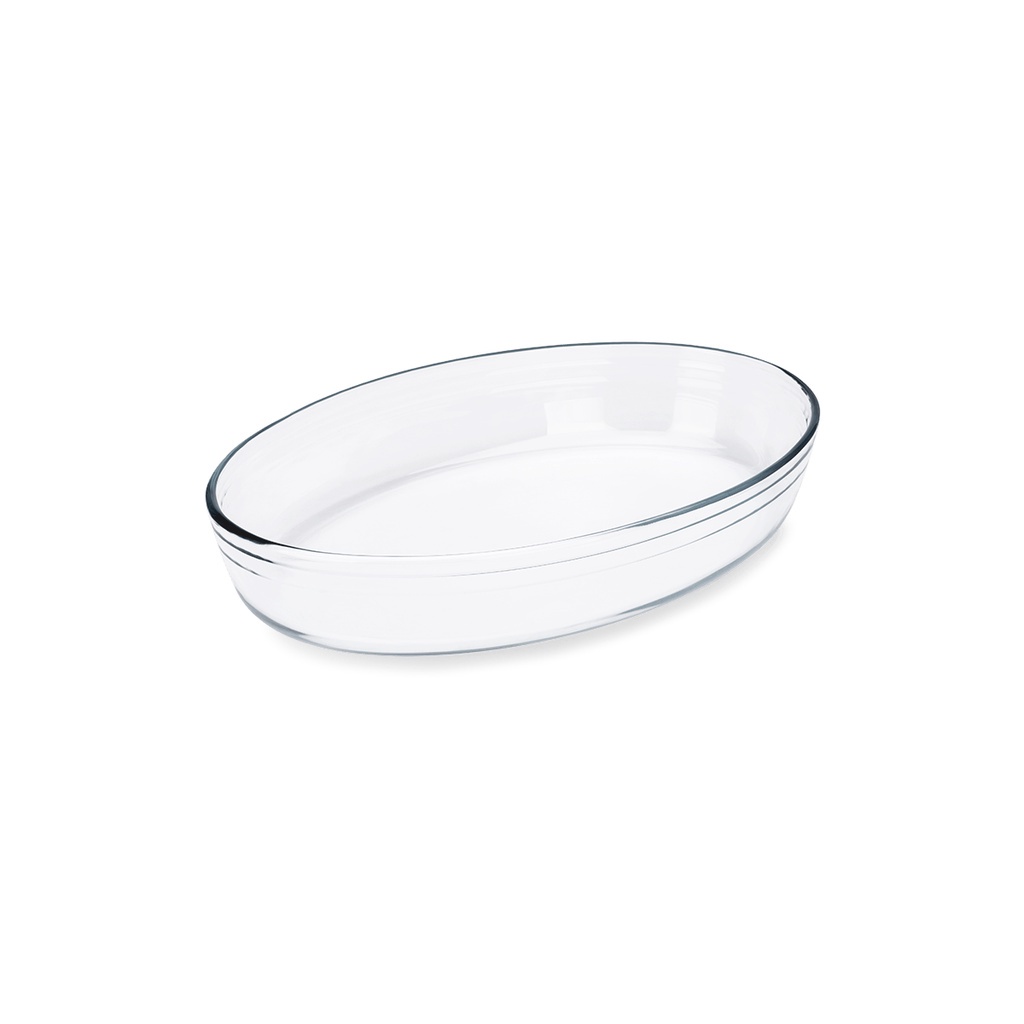 Assadeira oval Brinox Cheff 3 litros Vidro