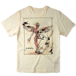 Camiseta Algodao Nirvana In Utero Arte Banda de Rock Bandas Musica Grunge Punk Nervous