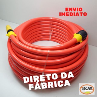 Mangueira lisa 30 Metros c/ Esguicho kit Completo Barato Acqua Jardim