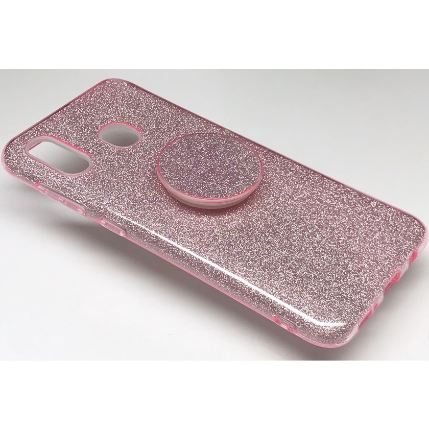 Capa Samsung Galaxy A20 A30 Capinha Glitter Com Suporte Popsocket