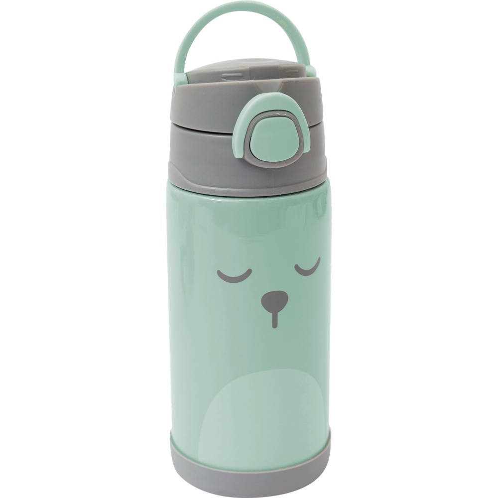 Garrafa Térmica Parede Dupla 400ml Verde 12111 - Buba - Mom & Baby
