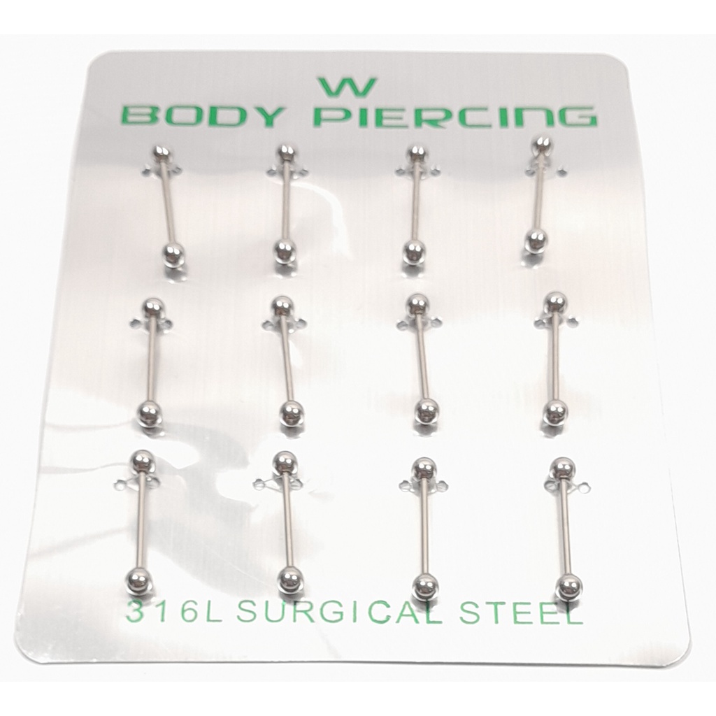 Piercing Pra Mamilo 16 mm Aço Inox Cartela 12 Unidades em Oferta na Shopee