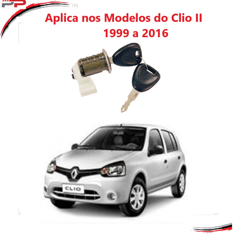 Cilindro Porta Renault Clio Lado Esquerdo 99 A 2012 Com Chave em Oferta na Shopee