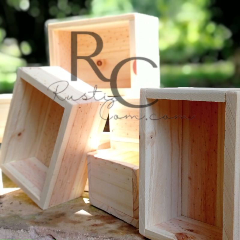 Caixinha/Cestinha de Madeira Pinus Cru 10 x 14 x 6 em Oferta na Shopee