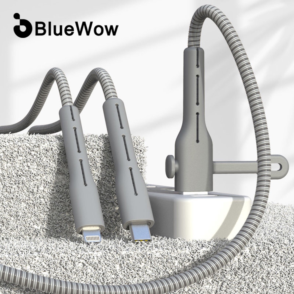 BlueWow Novo Upgrade Protetor De Cabo De Cobertura Completa/Carregamento De Silicone/Organizador Para Android E Ipple