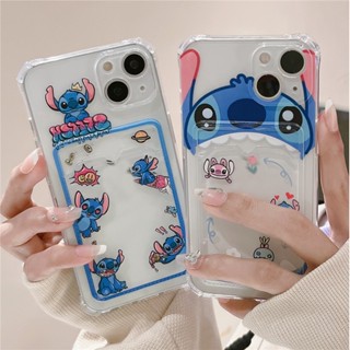 Capa De Celular Transparente Anti-Impacto Para iPhone 12 14 13 12 11 Pro Max X XS XR 7 8 Plus Fofo Desenho Animado Flexível Tpu Silicone Carteira Cartão Suporte