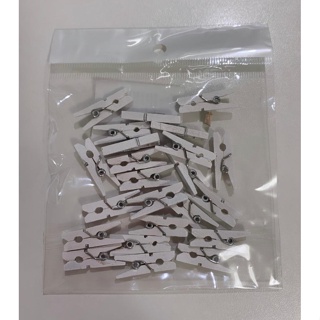 MINI PREGADOR EM MDF - BRANCO - Pacote com 24 unidades em Oferta na Shopee