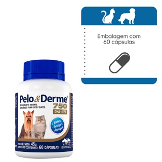 Pelo e Derme Suplemento Vetnil 750 60 Caps. em Oferta na Shopee