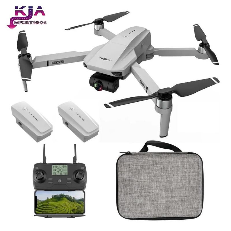 Drone KF102 Profissional Câmera 4k GPS Gimbal 2 Baterias + Bag