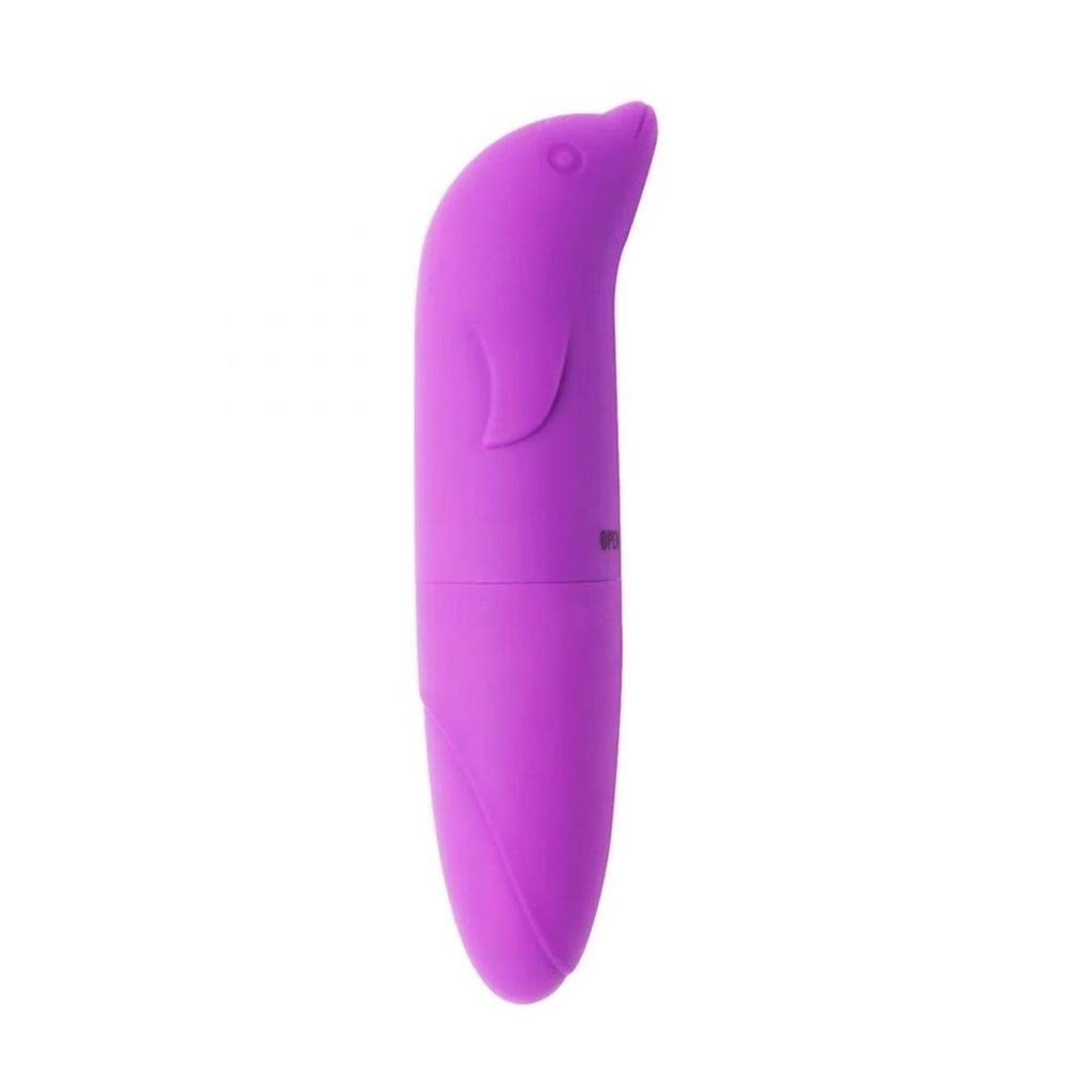 Vibrador Ponto G Aveludado Com Formato De Golfinho Roxo Shopee Brasil 6700