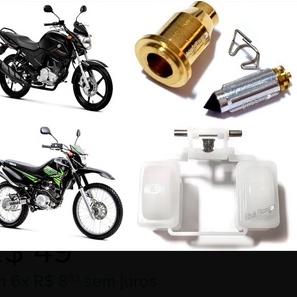 Agulha E Sede + Boia Carburador Yamaha Factor 125 / Xtz 125 2009 a 2016
