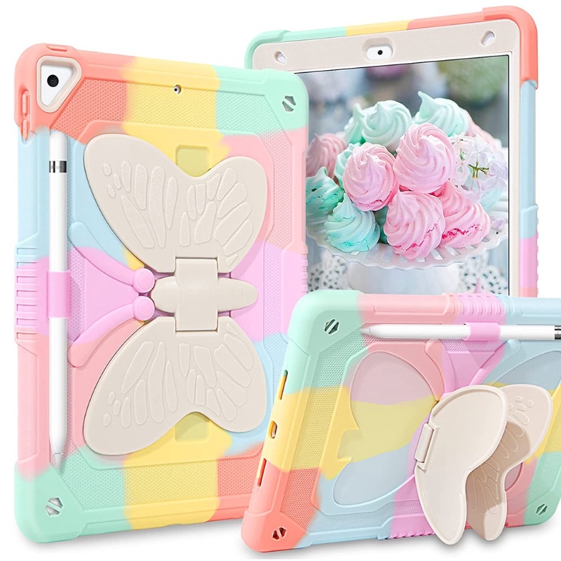 Para iPad 10a Geração 10.9 Polegadas 2022 Capa Híbrida À Prova De Choque De Borboleta Air 5 , 10.2 Pro 11 4 3/2 , Mini 6 9.7 6o 5o
