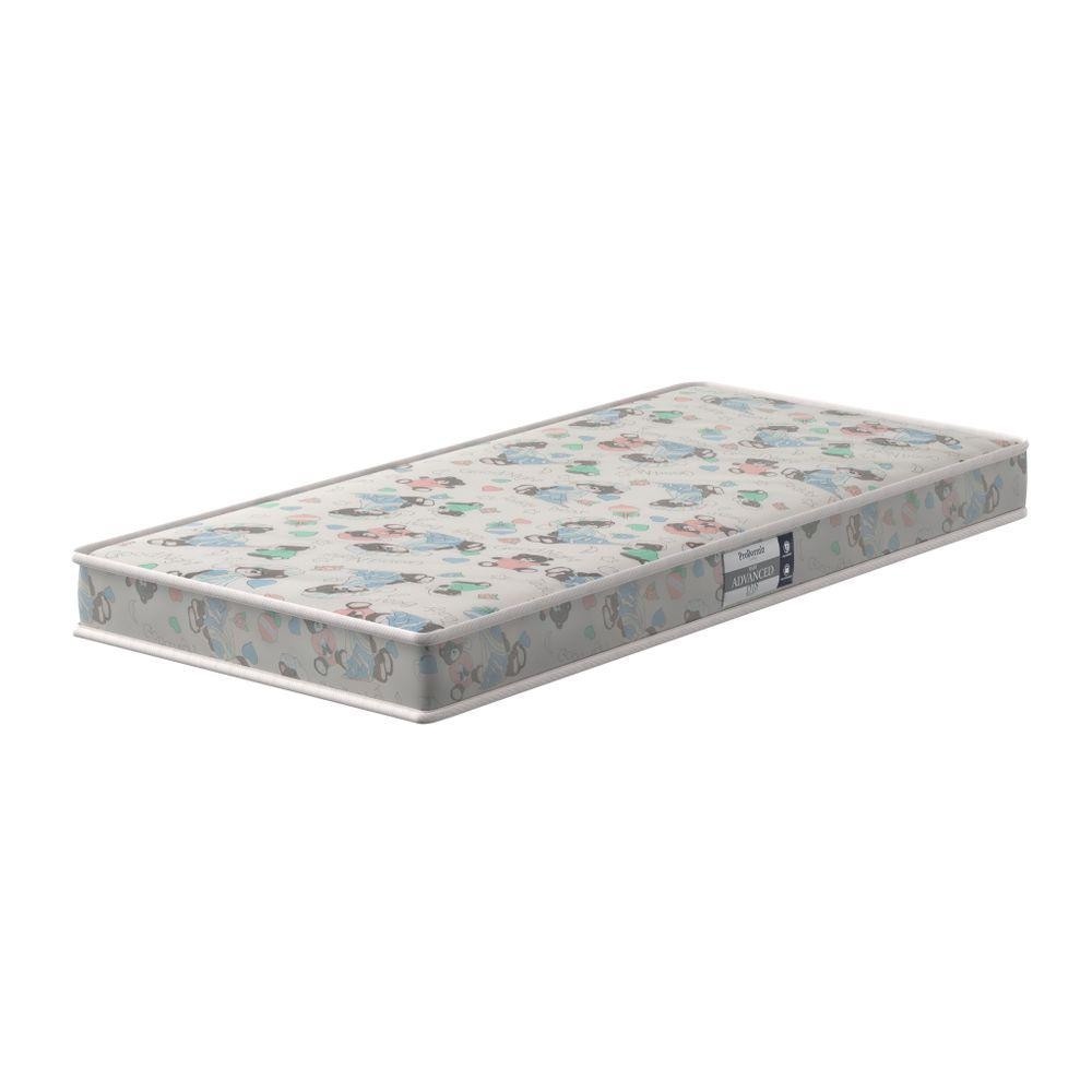 Colchão Para Berço 60x130x09cm Espuma D18 Pro Dormir Advanced Baby Cinza Probel - Mom & Baby