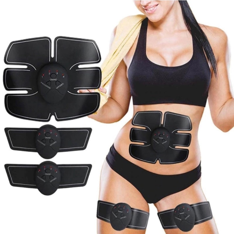 Estimulador Muscular Eletrico Tonificador de  Abdomen, Braços e Pernas em Oferta na Shopee