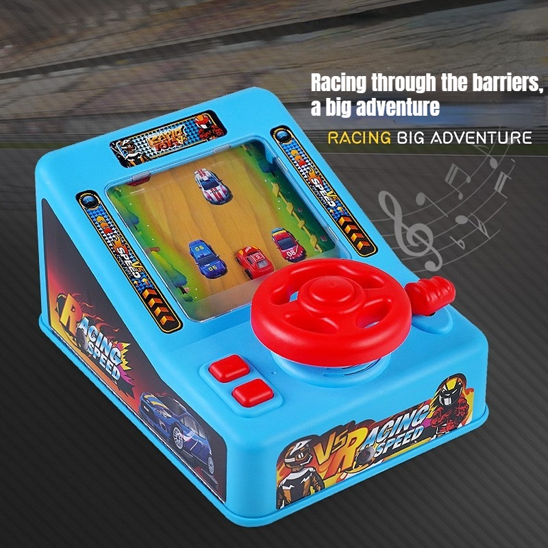 Carro De Corrida Jogo De Aventura Quebra-Cabeça Elétrico Divertido Volante Das Crianças Dirigindo Brinquedos Interativos