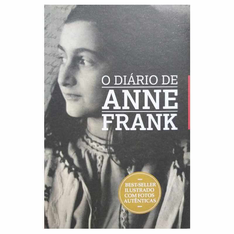 Livro Físico O Diário de Anne Frank Brochura Ilustrado com Fotos Autênticas