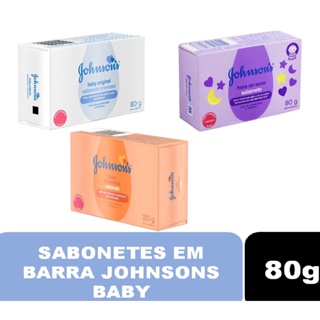 Sabonete em barra Johnson's Baby 80g em Oferta na Shopee